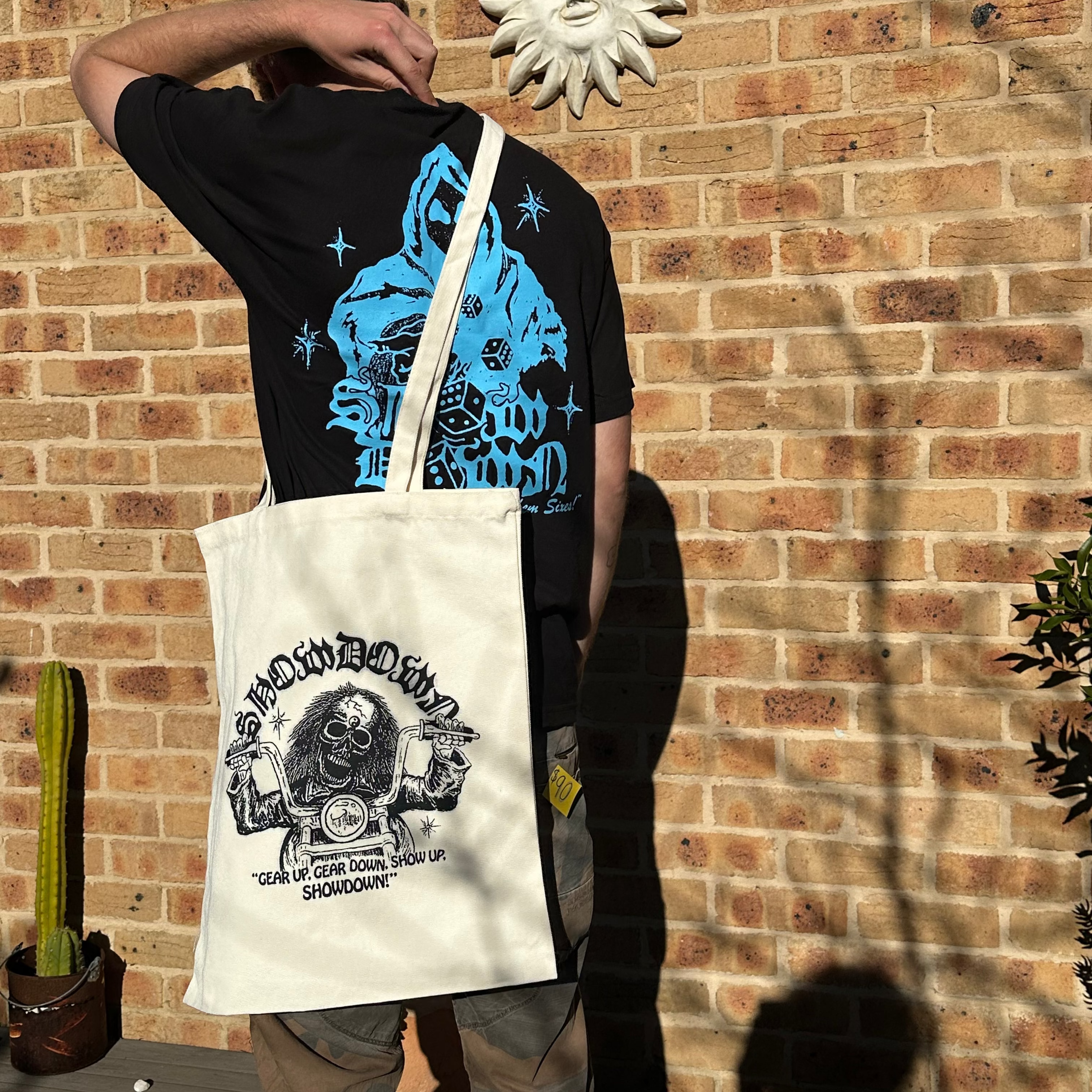 White Skelly Tote